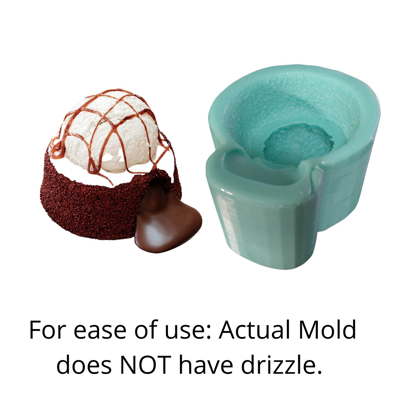 1pc Lava Cake Silicone Mold. For Wax | Embed | Soap | Resin Castings